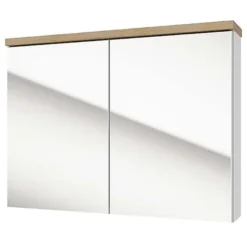 Szafka wisząca Saeli 80x60x15 cm z lustrem