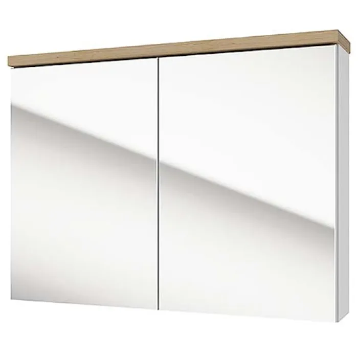 Szafka wisząca Saeli 80x60x15 cm z lustrem
