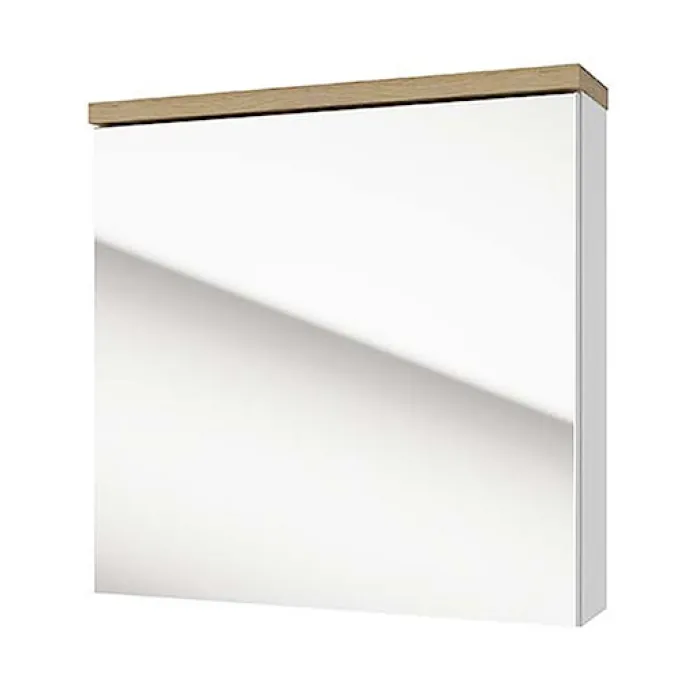 Szafka wisząca Saeli 60x60x15 cm z lustrem