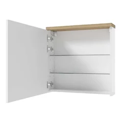 Szafka wisząca Saeli 60x60x15 cm z lustrem