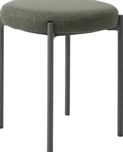 Taboret z tapicerowanym siedziskiem Pelican oliwkowy