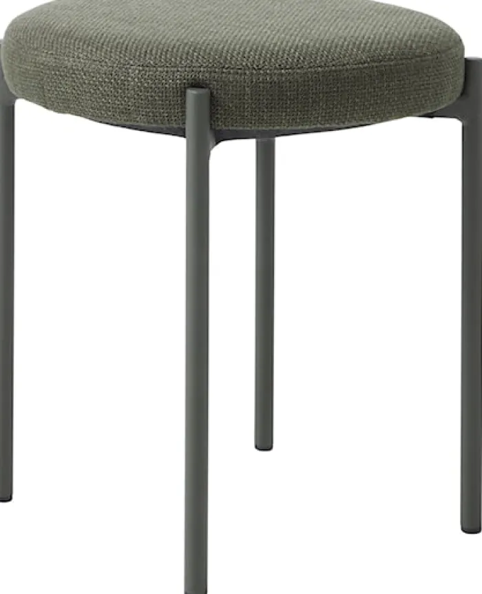 Taboret z tapicerowanym siedziskiem Pelican oliwkowy