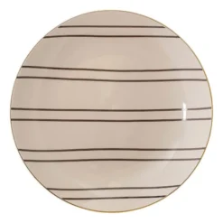 Talerz Bloomingville Folki z kamionki średnica 20 cm