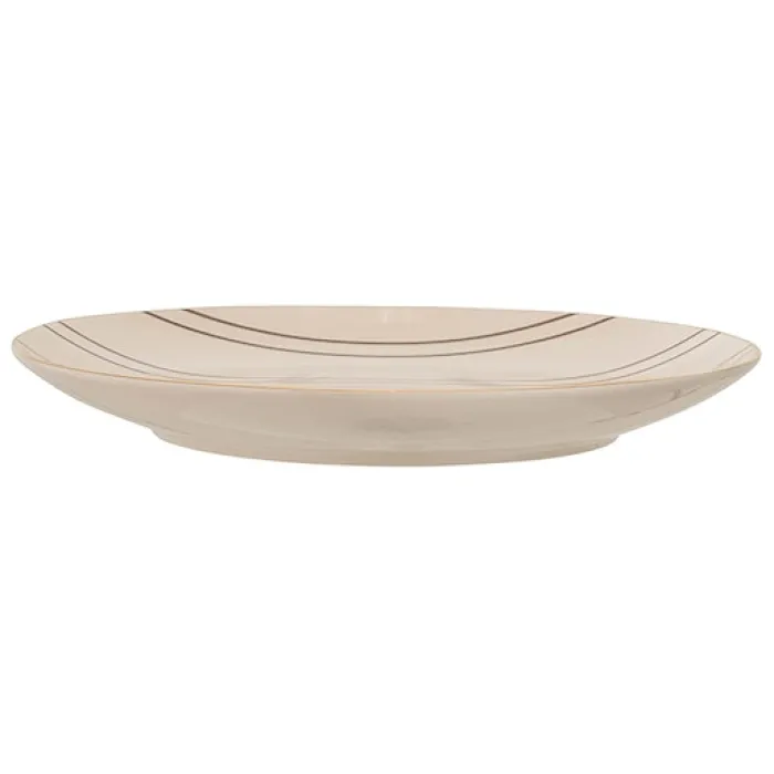 Talerz Bloomingville Folki z kamionki średnica 20 cm
