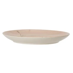 Talerz Bloomingville Juhana z kamionki brązowy średnica 22 cm