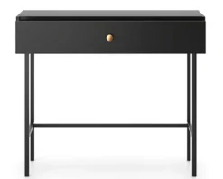 Toaletka Divenos z szufladą 93 cm Czarna