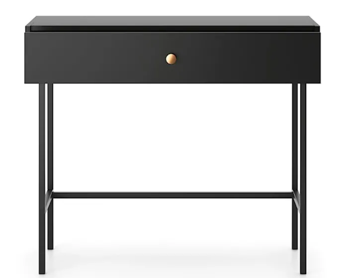 Toaletka Divenos z szufladą 93 cm Czarna