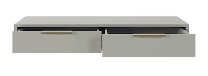 Toaletka Viviaro wisząca z dwoma szufladami 110 cm kaszmir