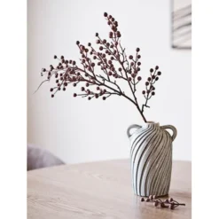 Wazon ceramiczny Lamital 22 cm biało-niebieski