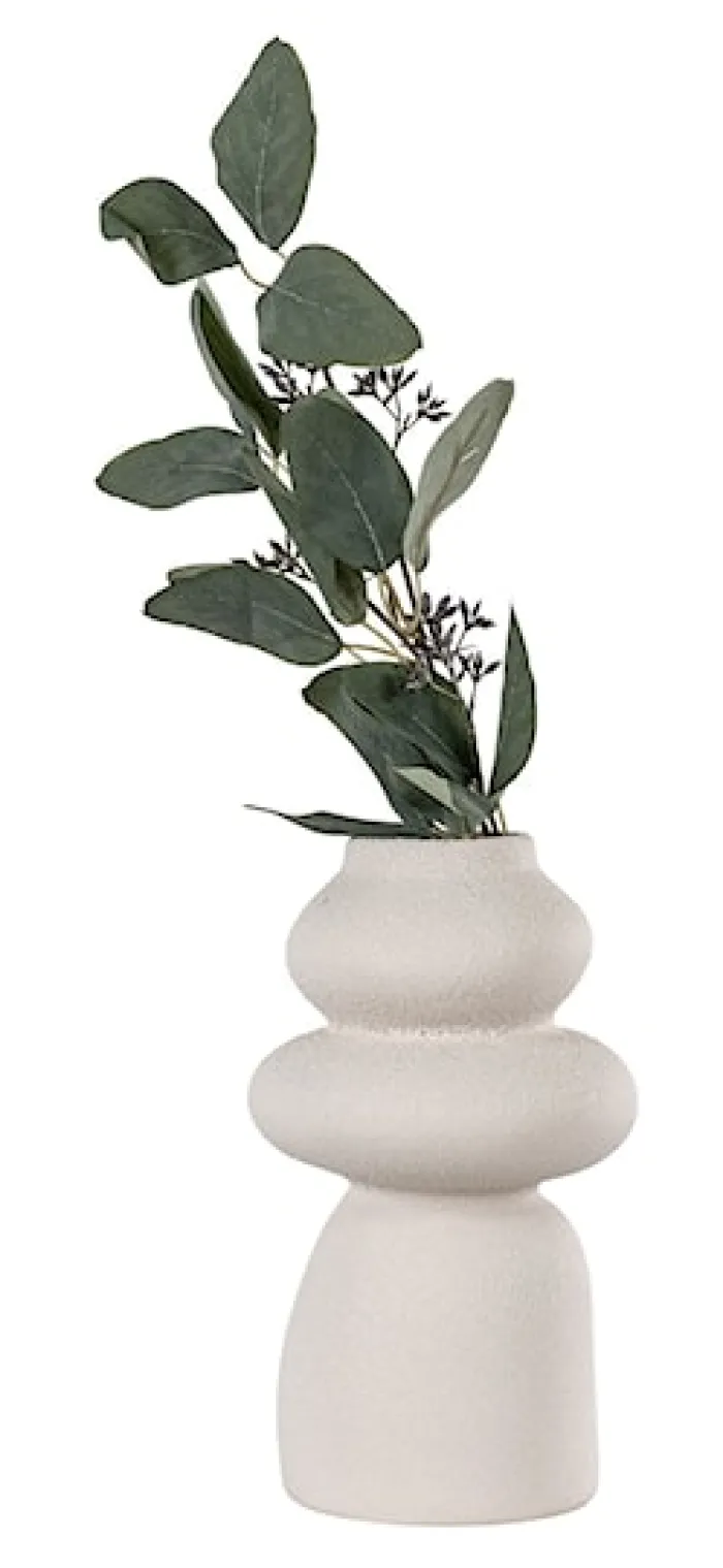 Wazon ceramiczny Velas 26,5 cm beżowy