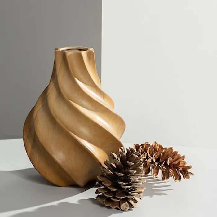 Wazon Wilhelmy 22x17 cm brązowy