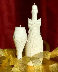 Świeca z wosku palmowego Champagne Bottle 330 g