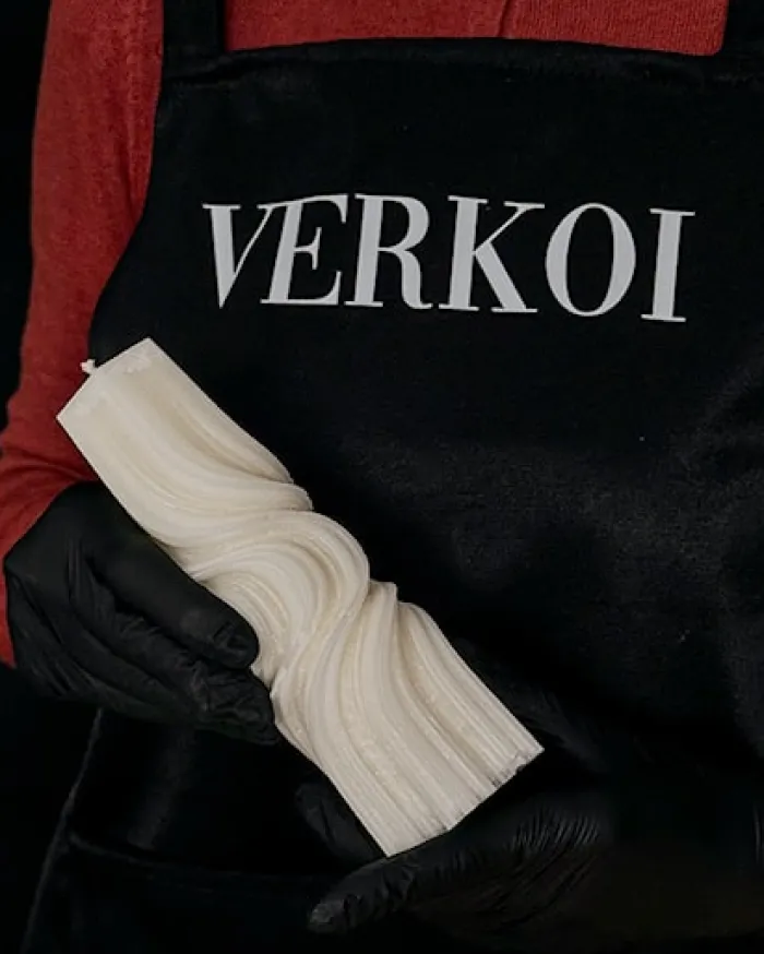 Świeca z wosku palmowego Della Krem 310 g