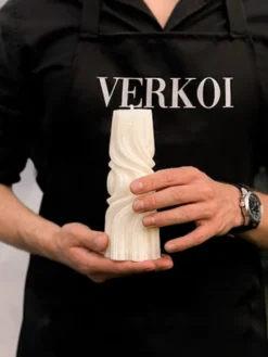 Świeca z wosku palmowego Della Krem 310 g