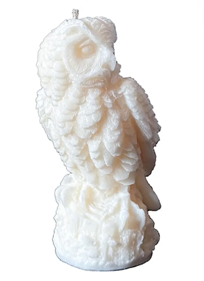 Świeca z wosku palmowego Owl Statue 350 g
