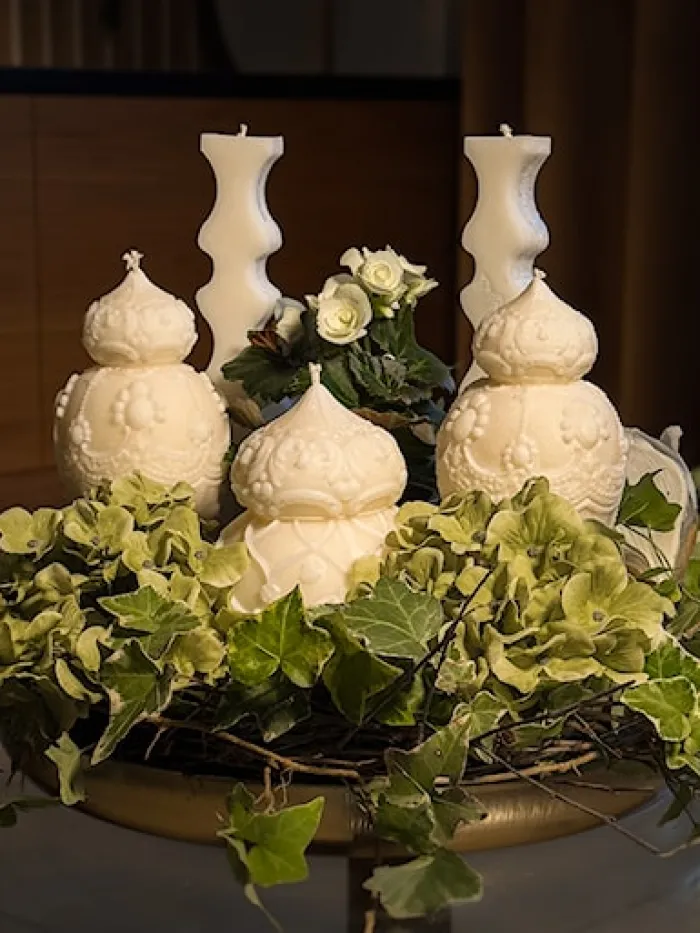Świeca z wosku palmowego Rococo 390 g