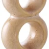 Świecznik Codeted ceramiczny 30,5 cm brązowy