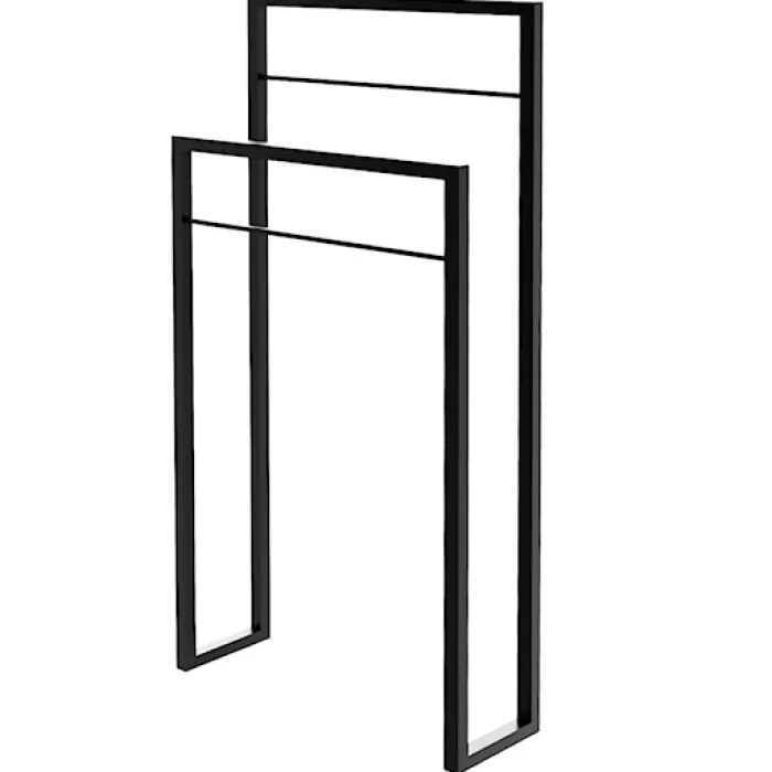 Wieszak na ręczniki Berky stojący czarny 50x25x90 cm