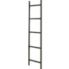 Wieszak na ręczniki Gierce w formie drabinki czarny 50x2x160 cm