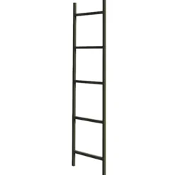 Wieszak na ręczniki Gierce w formie drabinki czarny 40x2x150 cm