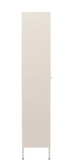 Witryna dwudrzwiowa Bequiti 180x80 cm wysoka beżowa