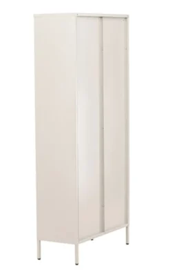 Witryna dwudrzwiowa Bequiti 180x80 cm wysoka beżowa