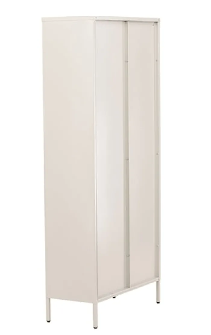 Witryna dwudrzwiowa Bequiti 180x80 cm wysoka beżowa