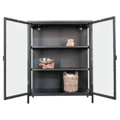 Witryna dwudrzwiowa Centho 101,5 cm czarna