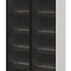 Witryna dwudrzwiowa Trend 92 cm z LED Biała