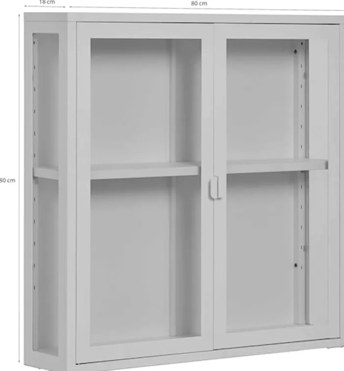 Witryna wisząca Centho 80 cm czarna