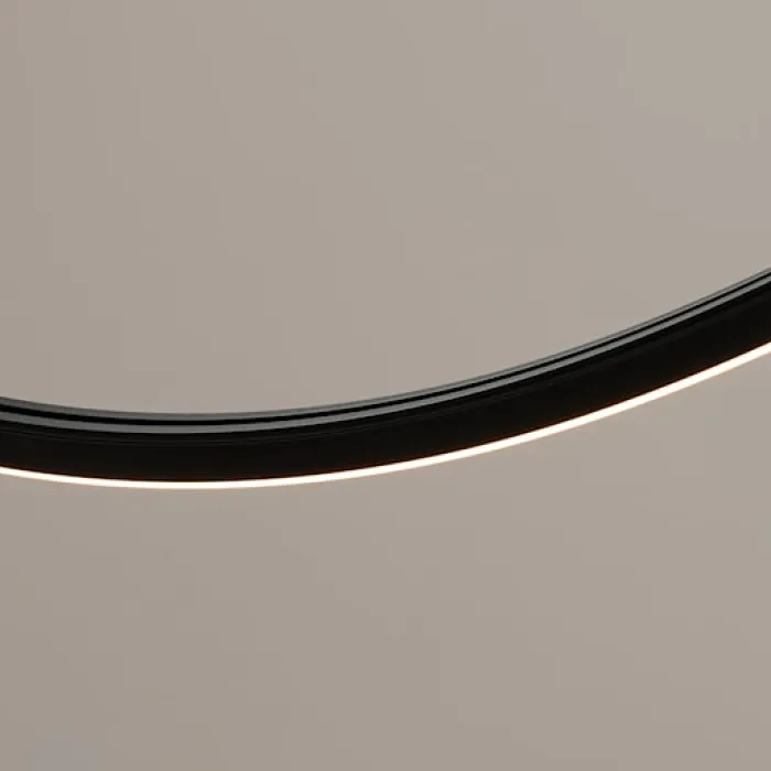 Żyrandol Alvar 1 LED czarny 3000K