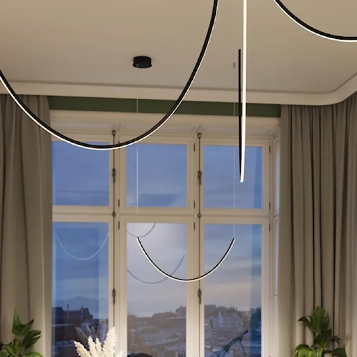 Żyrandol Alvar 3 LED czarny 3000K