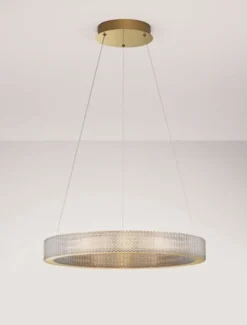 Żyrandol Jacess LED 60 cm złoty