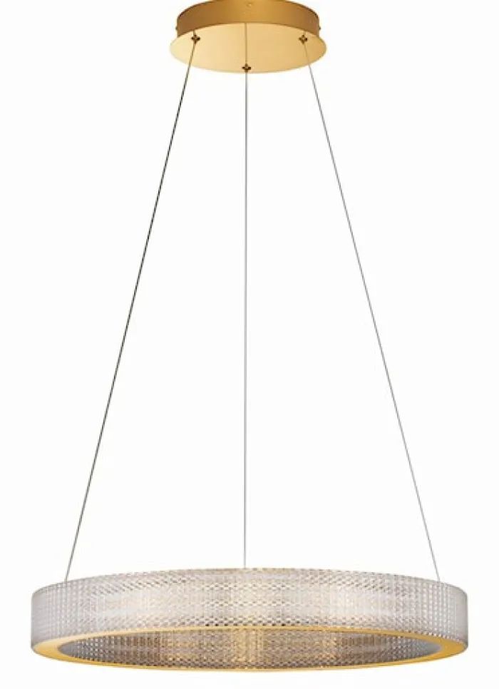 Żyrandol Jacess LED 60 cm złoty