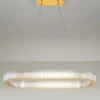 Żyrandol Jacess LED 98x91 cm złoty