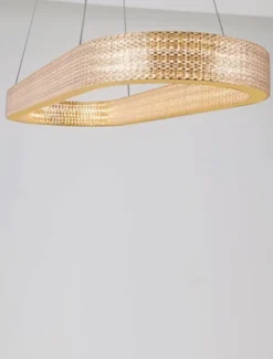 Żyrandol Jacess LED 98x91 cm złoty