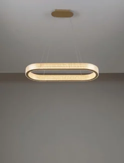 Żyrandol Jacess LED 98x91 cm złoty