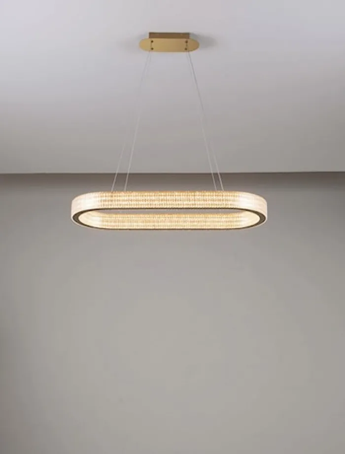 Żyrandol Jacess LED 98x91 cm złoty