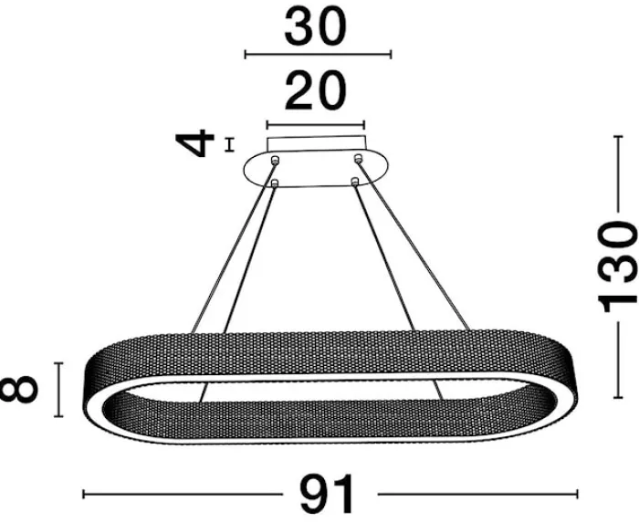 Żyrandol Jacess LED 98x91 cm złoty