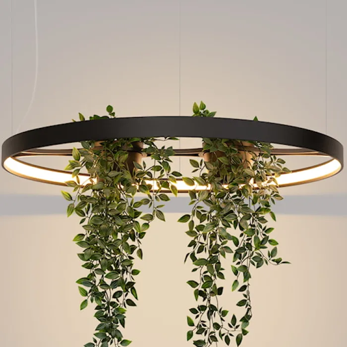Żyrandol Rio Bio LED 78 cm czarny 3000K