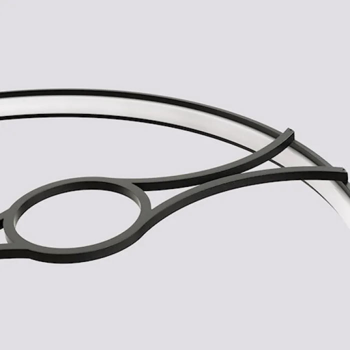 Żyrandol Rio Bio LED 78 cm czarny 3000K