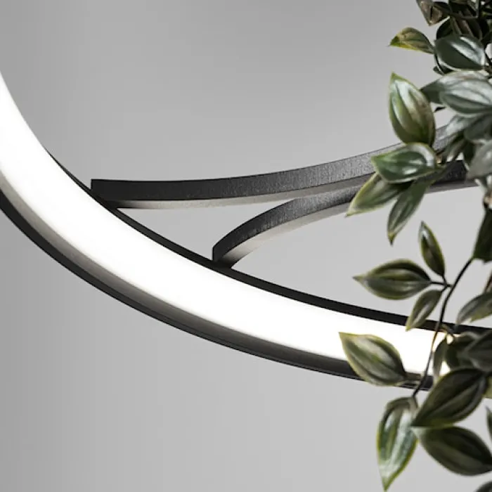 Żyrandol Rio Bio LED 78 cm czarny 4000K