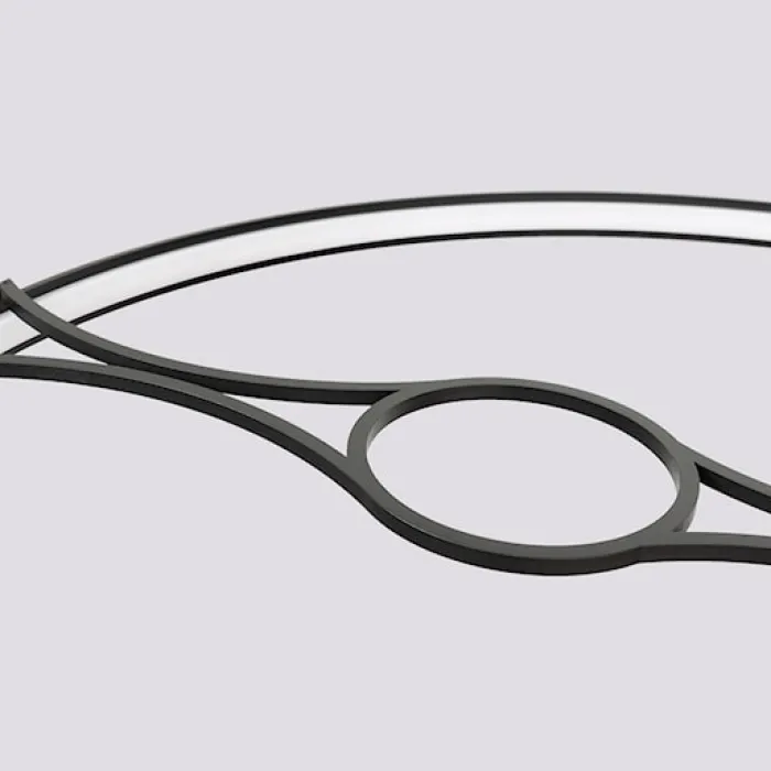 Żyrandol Rio Bio LED 110 cm czarny 3000K