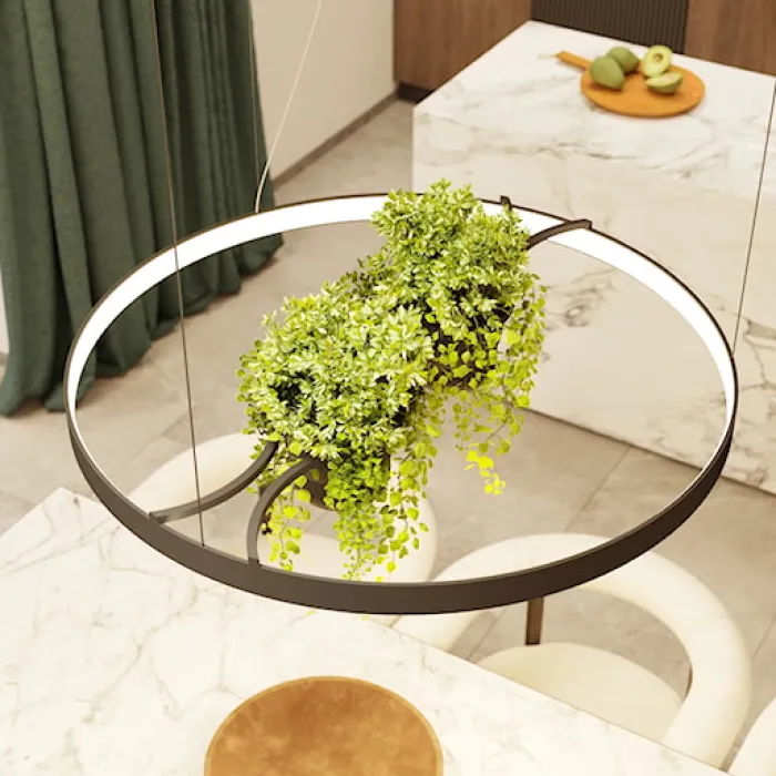 Żyrandol Rio Bio LED 110 cm czarny 3000K