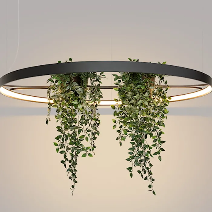 Żyrandol Rio Bio LED 110 cm czarny 3000K
