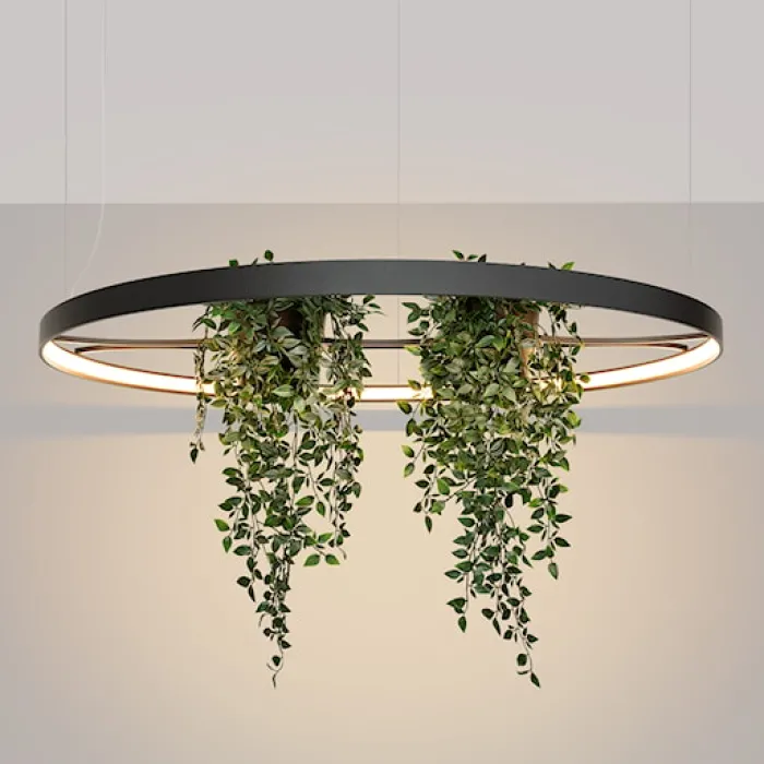Żyrandol Rio Bio LED 110 cm czarny 3000K