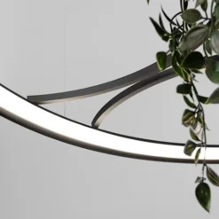Żyrandol Rio Bio LED 110 cm czarny 4000K