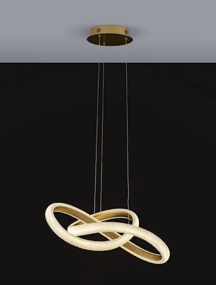 Żyrandol Synery LED średnica 52 cm złoty