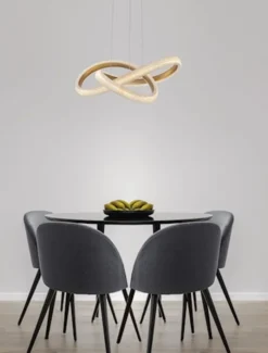 Żyrandol Synery LED średnica 52 cm złoty