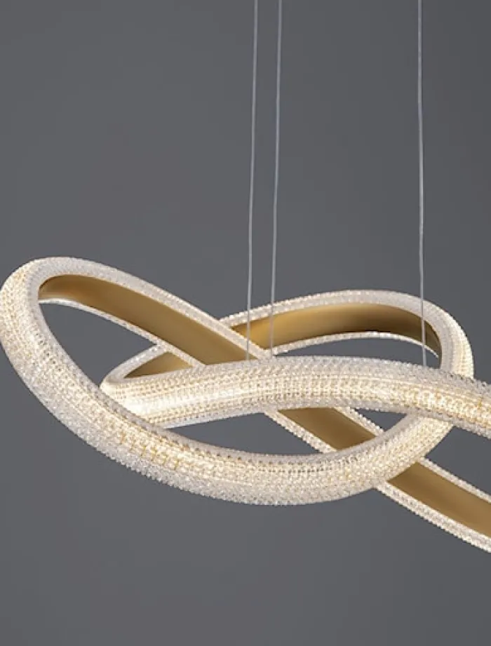 Żyrandol Synery LED średnica 52 cm złoty